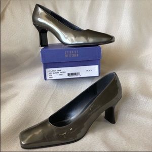 Stuart Weitzman Grey Patent Ash Quasar Pump